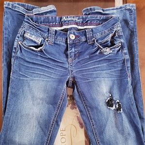 Destroyed Amethyst Jeans